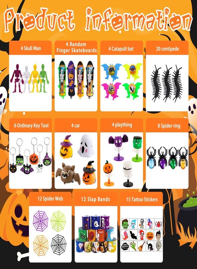 XIMISHOP مجموعة هدايا حفلات الهالوين من XIMISHOP، ٢١٠ قطعة، ألعاب هالوين للأطفال (بنات وأولاد)، هدايا هالوين، حشوات لأكياس الحفلات، جوائز لتوزيعها في خدعة أم حلوى، مكافآت صفية، ألعاب حفلات الهالوين - Image 2